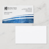 Accountant financiële dienst Abstract blauw patroo Visitekaartje (Voorkant / Achterkant)