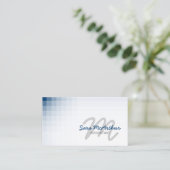 Accountant Financiën Diensten Kleur Cursief Monogr Visitekaartje (Staand voorkant)