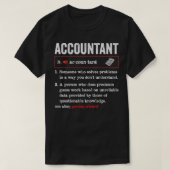 Accountant Funny Definition Accounting Gift Funny T-shirt (Design voorkant)