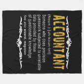 Accountant Funny Definition Custom Cft Fleece Deken (Voorkant (Horizontaal))
