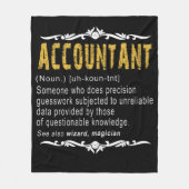 Accountant Funny Definition Custom Cft Fleece Deken (Voorkant)