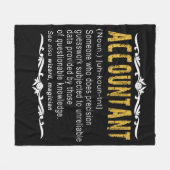Accountant Funny Definition Custom Cft Fleece Deken (Voorkant (Horizontaal))