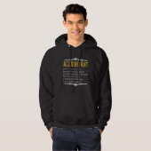 Accountant Funny Definition Custom Cft Hoodie (Voorkant volledig)