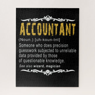 Accountant Funny Definition Custom Cft Legpuzzel