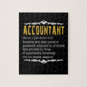 Accountant Funny Definition Custom Cft Legpuzzel
