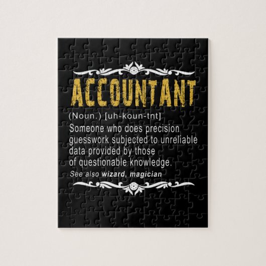 Accountant Funny Definition Custom Cft Legpuzzel (Verticaal)