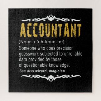Accountant Funny Definition Custom Cft Legpuzzel