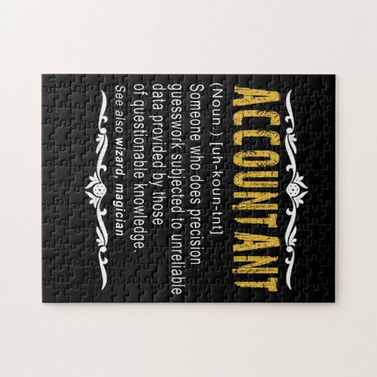 Accountant Funny Definition Custom Cft Legpuzzel (Horizontaal)