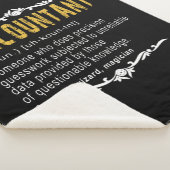 Accountant Funny Definition Custom Cft Sherpa Deken (3/4)