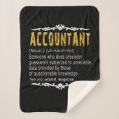 Accountant Funny Definition Custom Cft Sherpa Deken (Voorkant)