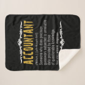 Accountant Funny Definition Custom Cft Sherpa Deken (Voorkant (horizontaal))