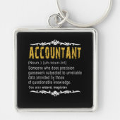 Accountant Funny Definition Custom Cft Sleutelhanger (Voorkant)