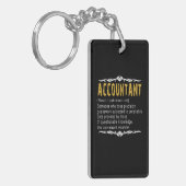 Accountant Funny Definition Custom Cft Sleutelhanger (Voorkant Links)