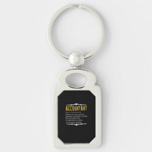 Accountant Funny Definition Custom Cft Sleutelhanger