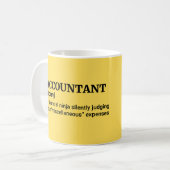 Accountant Funny Definition Koffiemok (Voorkant links)