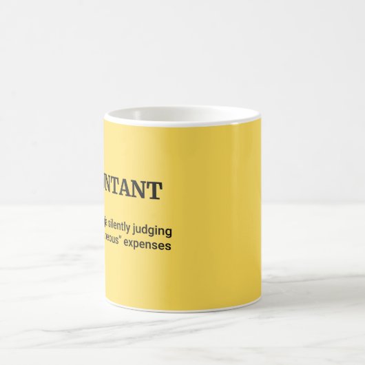 Accountant Funny Definition Koffiemok (Center)