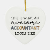 Accountant Funny Geweldige Accountant CPA Cadeaubo Keramisch Ornament (Voorkant)