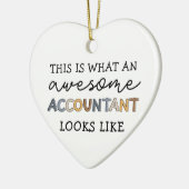 Accountant Funny Geweldige Accountant CPA Cadeaubo Keramisch Ornament (Links)