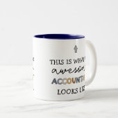 Accountant Funny Geweldige Accountant CPA Cadeaubo Tweekleurige Koffiemok (Voorkant rechts)