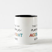 Accountant Funny Geweldige Accountant CPA Tweekleurige Koffiemok (Center)