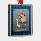 Accountant; Geborsteld metaal-look Metalen Ornament (Rechts)