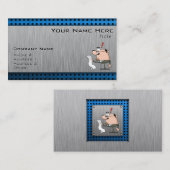 Accountant; Geborsteld metaal-look Visitekaartje (Voorkant / Achterkant)