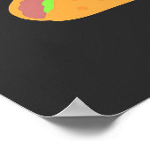 Accountant geeft hypotheekadvies voor taco's poster (Hoek)