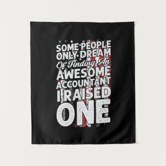 Accountant Gift | An Awesome Accountant Wandkleed (Voorkant)