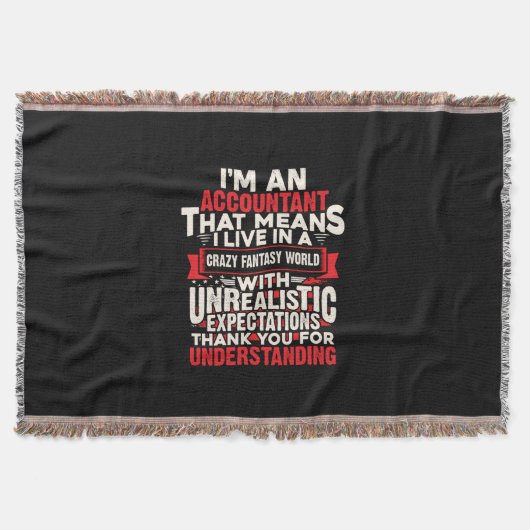 Accountant Gift | I Am An Accountant Deken (Voorkant)