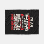 Accountant Gift | I Am An Accountant Fleece Deken (Voorkant (Horizontaal))