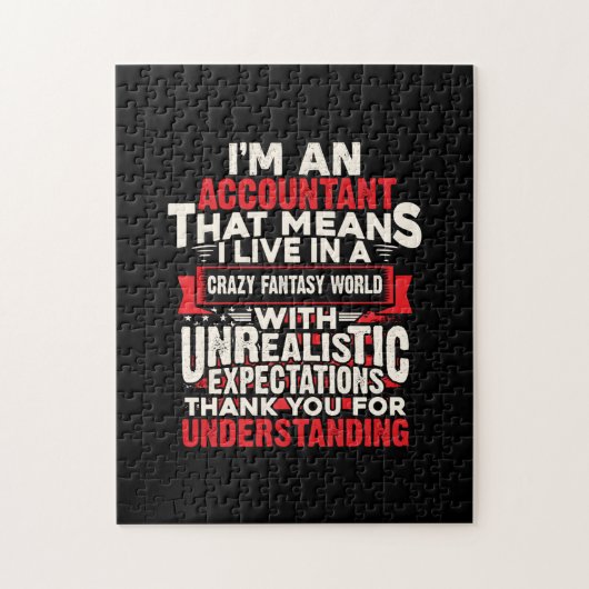 Accountant Gift | I Am An Accountant Legpuzzel (Verticaal)