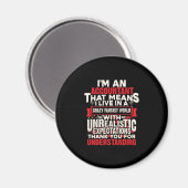 Accountant Gift | I Am An Accountant Magneet (Voorkant / Achterkant)