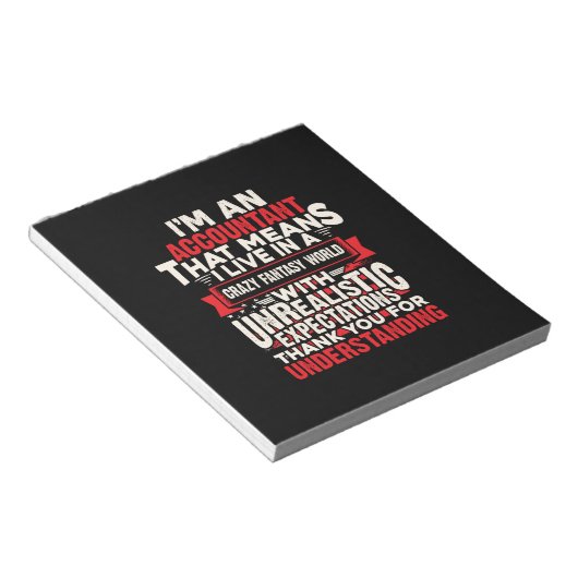Accountant Gift | I Am An Accountant Notitieblok (Schuin)