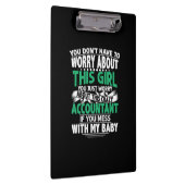Accountant Gift | Worry About This Crazy Acountant Klembord (Rechts)