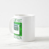 Accountant Going Green T-shirt Koffiemok (Voorkant links)