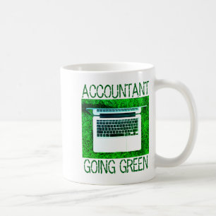 Accountant Going Green T-shirt Koffiemok