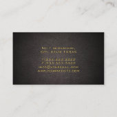 Accountant Gold Monogram Logo Financieel Consultan Visitekaartje (Achterkant)