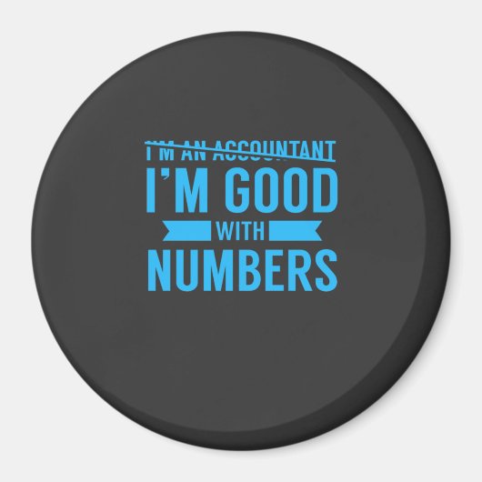 Accountant Good met cijfers Magneet (Voorkant)