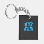 Accountant Good met cijfers Sleutelhanger (Voorkant Links)