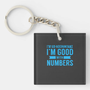 Accountant Good met cijfers Sleutelhanger