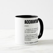 Accountant Grappige Werk Definitie Mok (Voorkant rechts)