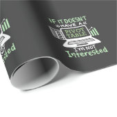 Accountant heeft een draaitabel cadeaupapier (Rol Hoek)