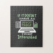 Accountant heeft een draaitabel legpuzzel (Verticaal)