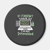 Accountant heeft een draaitabel magneet (Voorkant)