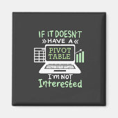 Accountant heeft een draaitabel magneet (Voorkant)