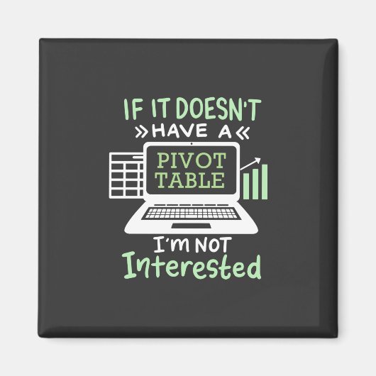 Accountant heeft een draaitabel magneet (Voorkant)