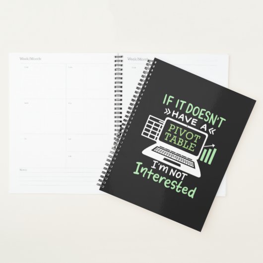 Accountant heeft een draaitabel planner (Display)