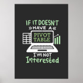 Accountant heeft een draaitabel poster (Voorkant)