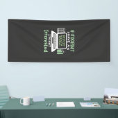 Accountant heeft een draaitabel spandoek (Beurs)