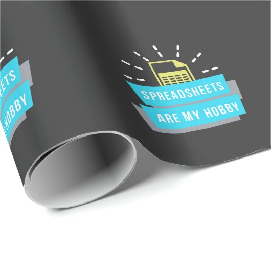 Accountant Hobby is spreadsheets Cadeaupapier (Rol Hoek)